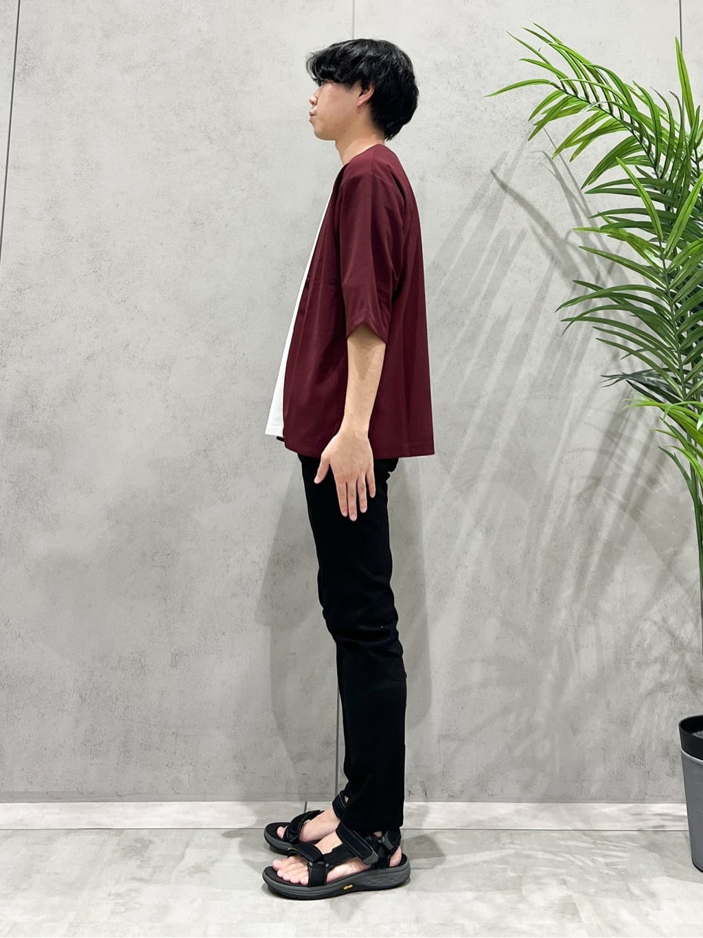 SHI-MAさんの「THE SHOP TK｜五分袖カーディガン+半袖Tシャツセットアイテム 洗濯機OK」を使ったコーディネート