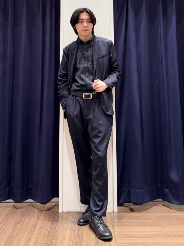 Tightさんの「THE SHOP TK｜スムースファイバーリラックスジャケット 【セットアップ可／UVカット／イージーケア／洗濯機OK】」を使ったコーディネート