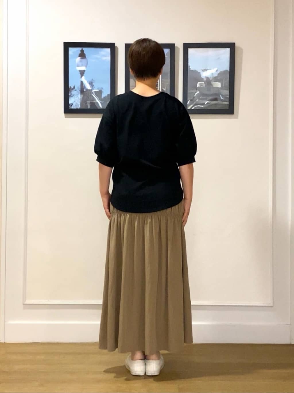 Hiroさんの「Dessin｜【360度可愛い/前後2WAY/洗える】ライトコットンヘンリーカットソー」を使ったコーディネート