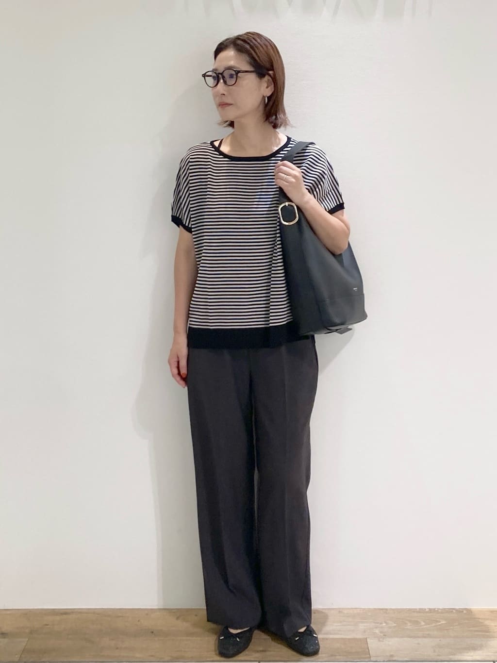 たけねぇさんの「OPAQUE.CLIP｜《6色展開／S-LLサイズ》ドルマンスリーブニット【UV／接触冷感／洗濯機洗い可／抗ピル】」を使ったコーディネート