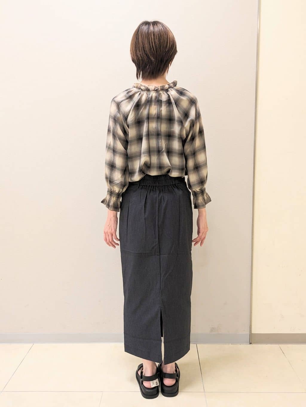 yoshikoさんの「grove｜履き心地◎！フットベッドサンダル」を使ったコーディネート