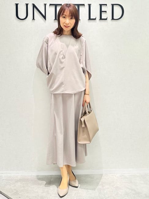 Miwaさんの「UNTITLED｜フープトップネックレス」を使ったコーディネート