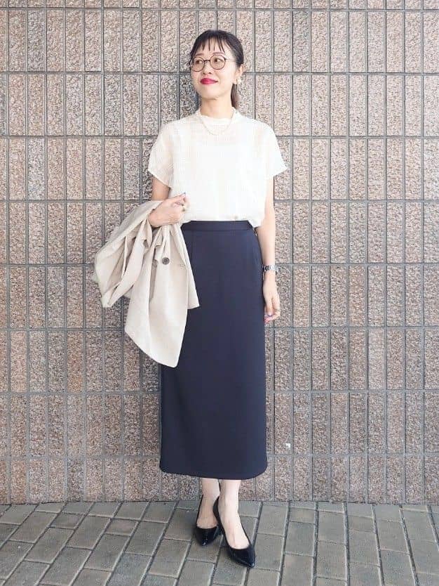 MUTSUKOさんの「UNTITLED｜【吸水速乾/洗える】ハーフスリーブジャケット」を使ったコーディネート