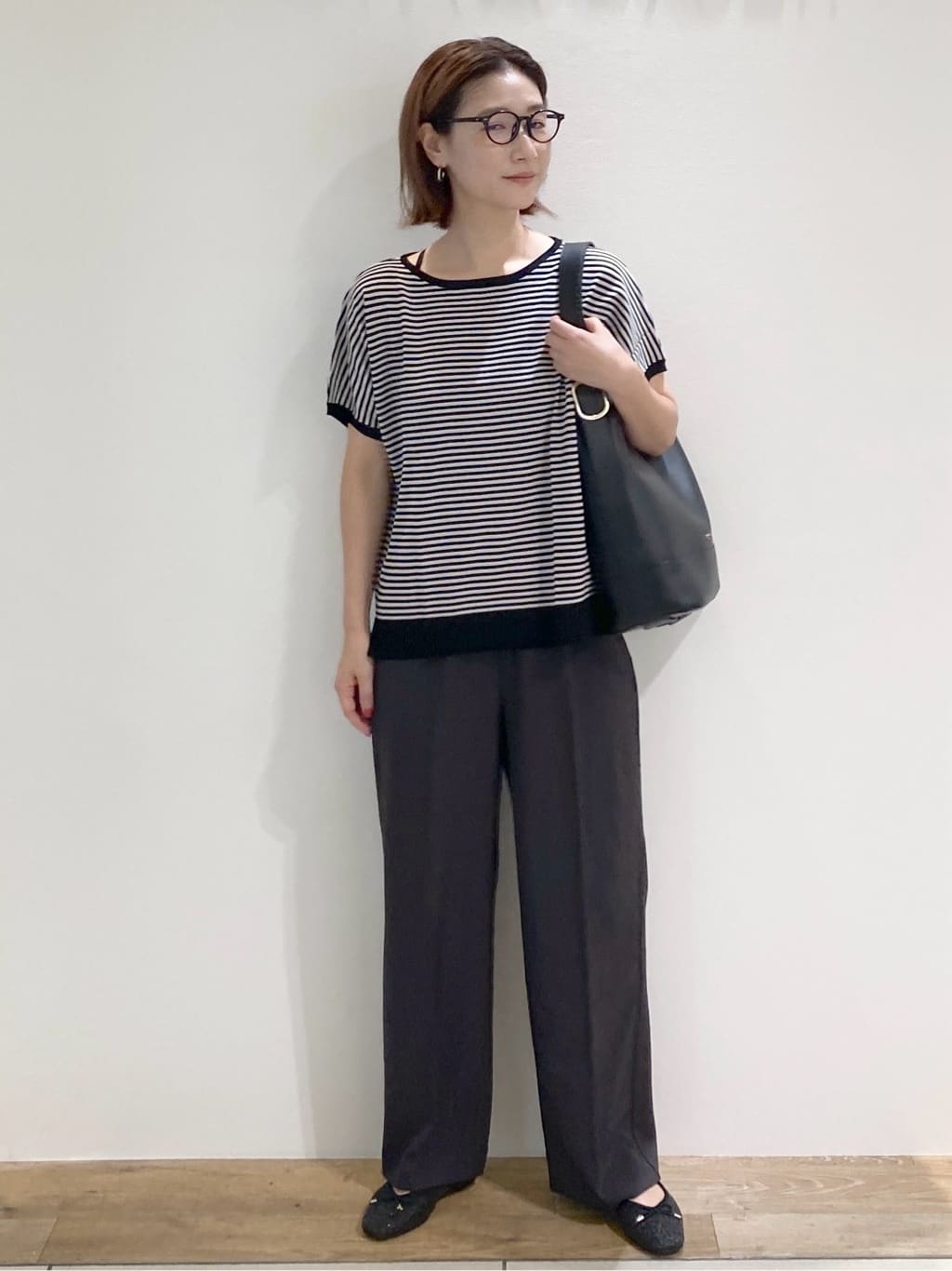 たけねぇさんの「OPAQUE.CLIP｜《6色展開／S-LLサイズ》ドルマンスリーブニット【UV／接触冷感／洗濯機洗い可／抗ピル】」を使ったコーディネート