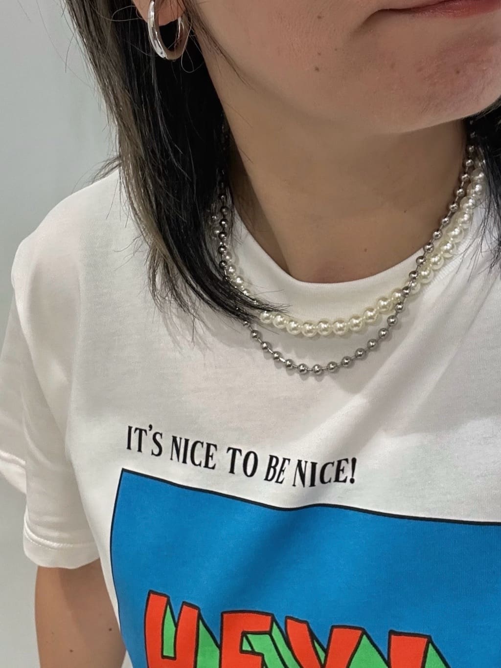 かんなさんの「OPAQUE.CLIP｜【Pontre Studio／ポンレストゥディオ】別注グラフィックTシャツ」を使ったコーディネート