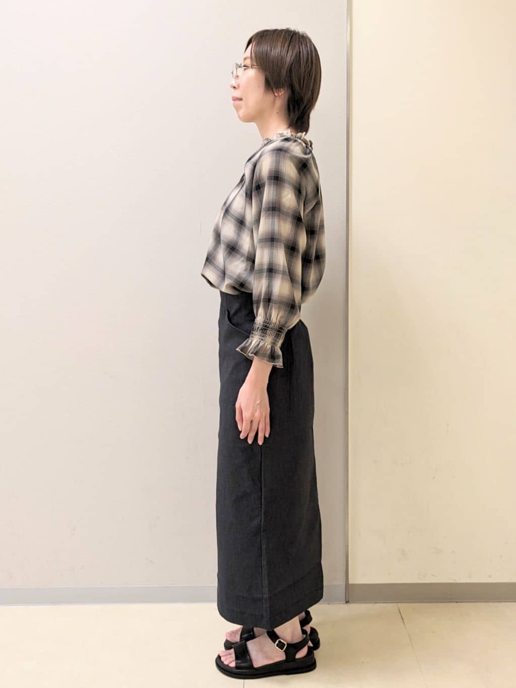 yoshikoさんの「grove｜履き心地◎！フットベッドサンダル」を使ったコーディネート