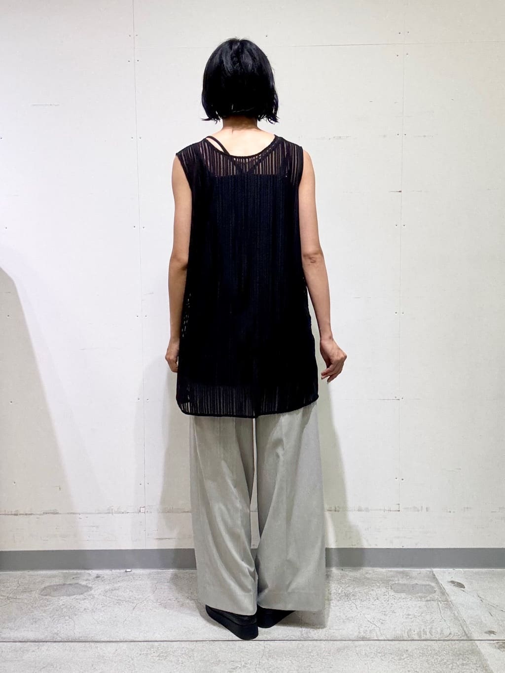 naoさんの「INDIVI｜【洗える／セットアップ可能】ラッセルチュニック」を使ったコーディネート