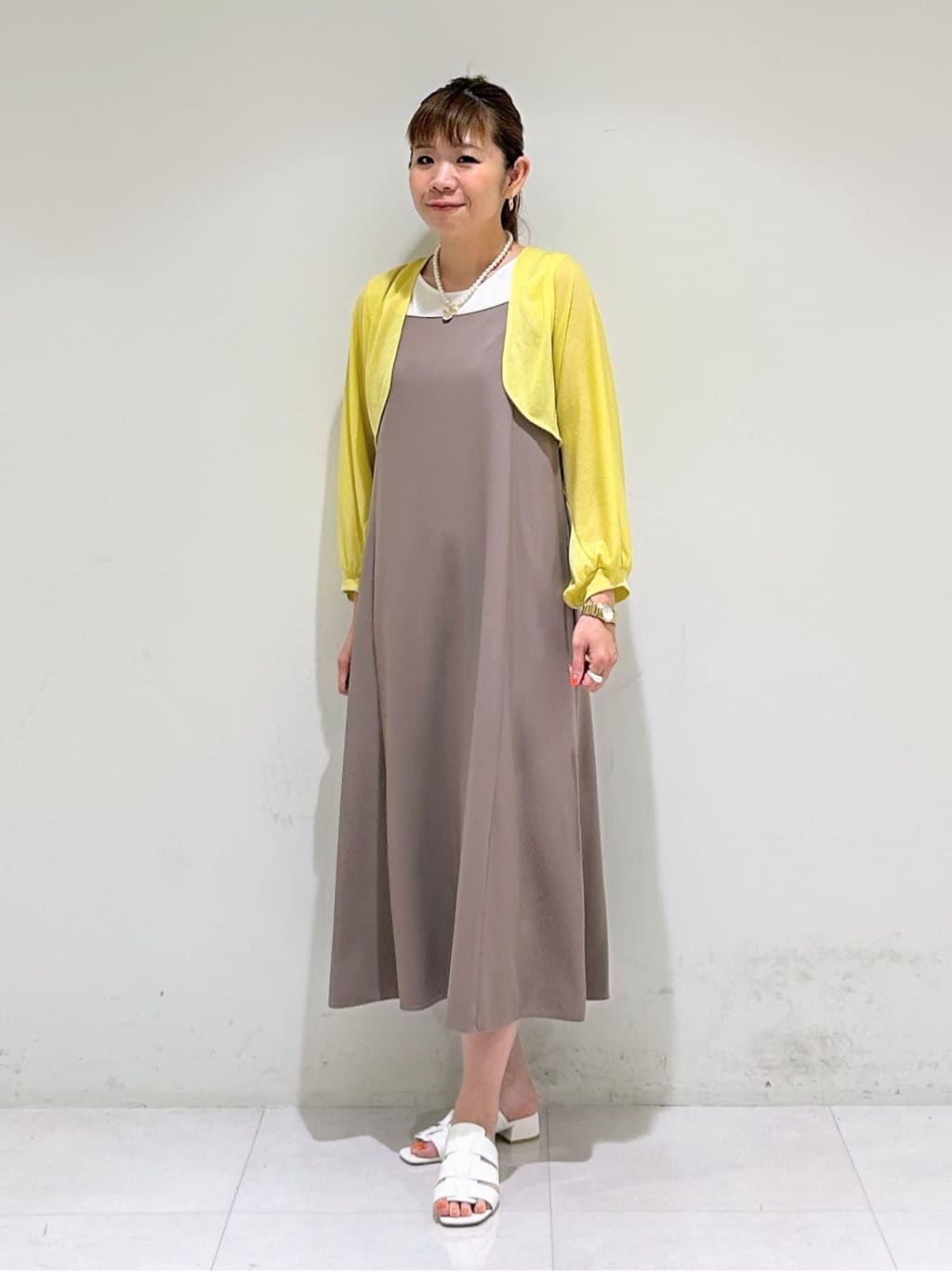 tsuyuさんの「INDIVI｜パール調コインショートネックレス」を使ったコーディネート