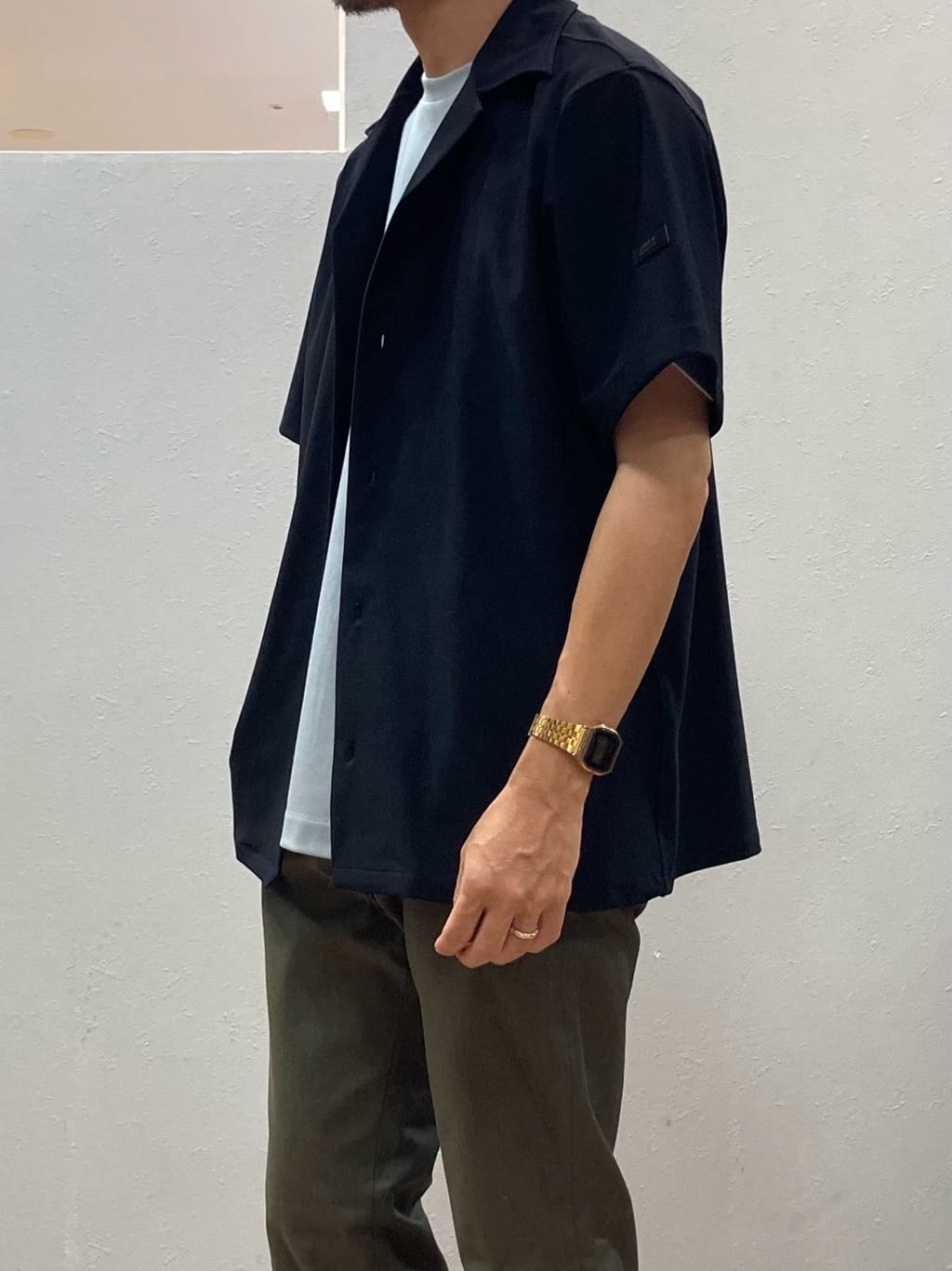 シュンさんの「TAKEO KIKUCHI｜【COOL CITY WEAR】エアートール オープンカラーシャツ /接触冷感・通気性」を使ったコーディネート