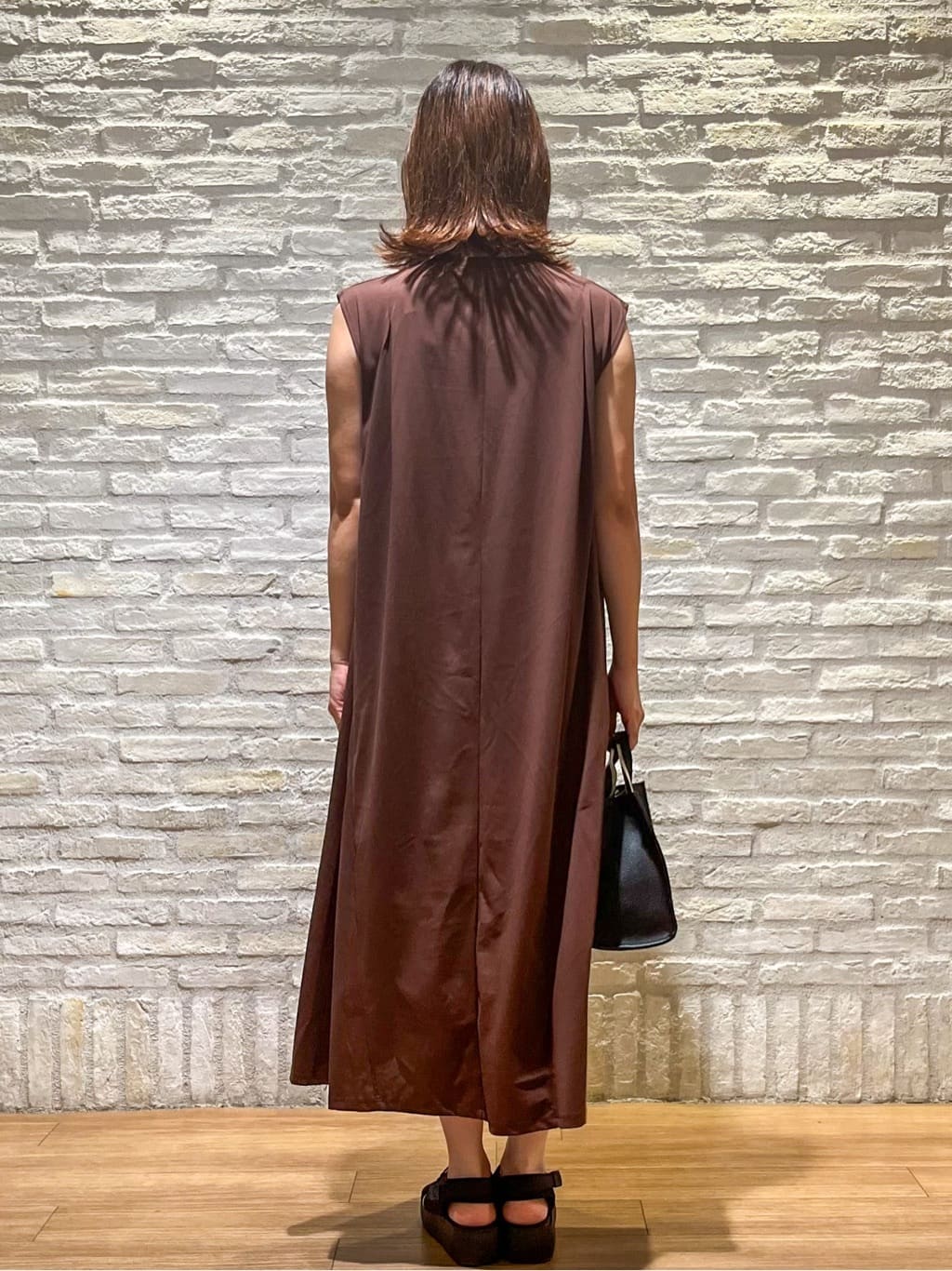 さくらさんの「OPAQUE.CLIP｜カットソーフレアワンピース【接触冷感／洗濯機洗い可】」を使ったコーディネート
