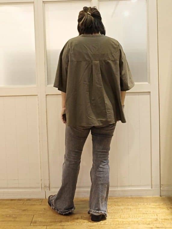machiさんの「SHOO･LA･RUE｜【ひんやり/S-LL】ストレッチフレアデニム」を使ったコーディネート