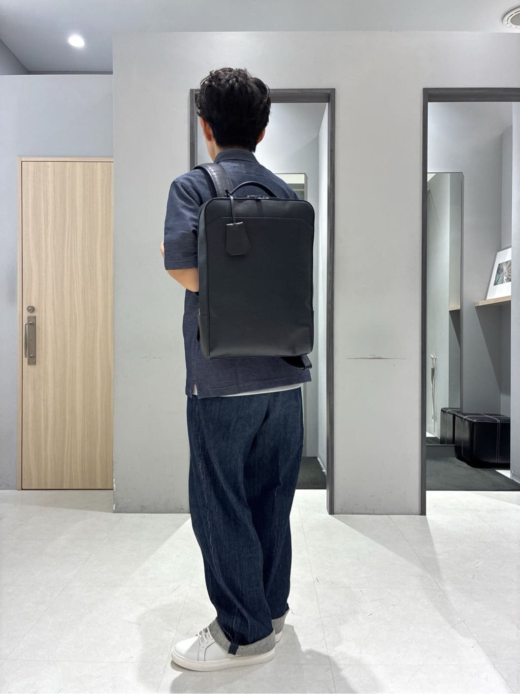 わいずみさんの「TAKEO KIKUCHI｜【抗菌防臭／9色5サイズ展開】ハニカムメランジ ポロシャツ」を使ったコーディネート