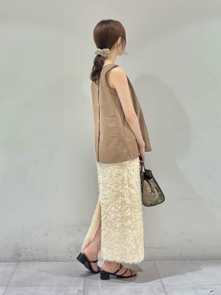 kyokaさんの「UNTITLED｜【2WAY/セットアップ可/ノースリーブ/前ボタン】ファブリカブラウス」を使ったコーディネート