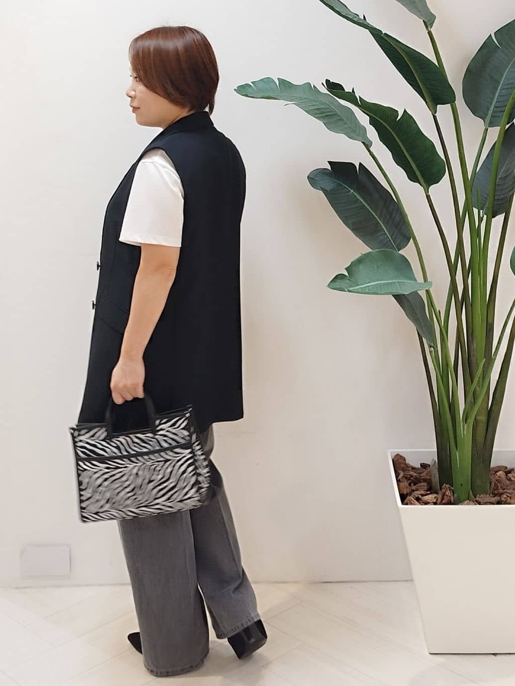 s u g iさんの「UNTITLED｜【セットアップ可/洗える】スラブテーラードカラージレ」を使ったコーディネート