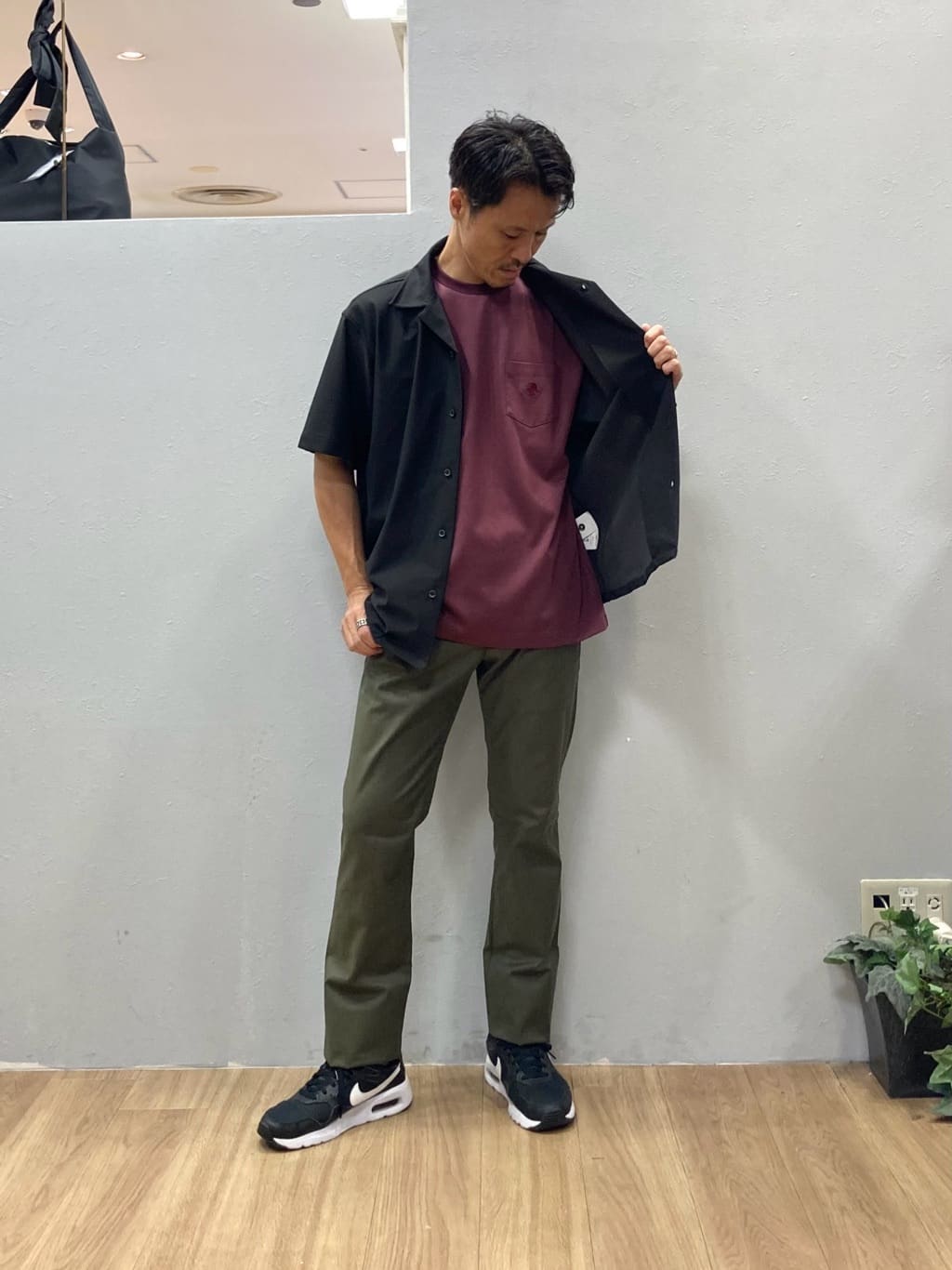 シュンさんの「TAKEO KIKUCHI｜【COOL CITY WEAR】エアートール オープンカラーシャツ /接触冷感・通気性」を使ったコーディネート