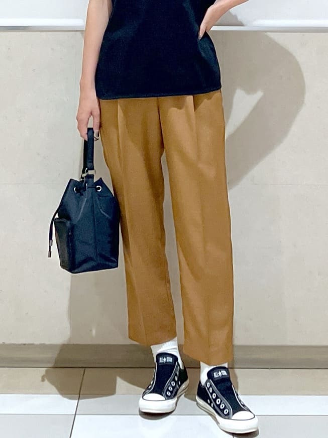 eriko さんの「Dessin｜【洗える】フレンチスリーブロゴ入りTシャツ」を使ったコーディネート