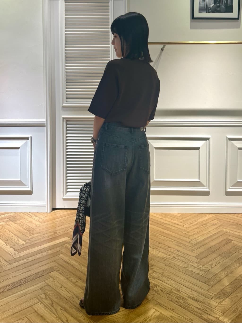 cocoさんの「DRESSTERIOR｜ヴィンテージ加工ワイドデニムパンツ」を使ったコーディネート