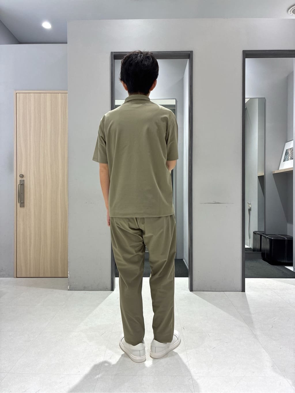 わいずみさんの「TAKEO KIKUCHI｜【COOL CITY WEAR】エアートール ポロシャツ /接触冷感・通気性」を使ったコーディネート