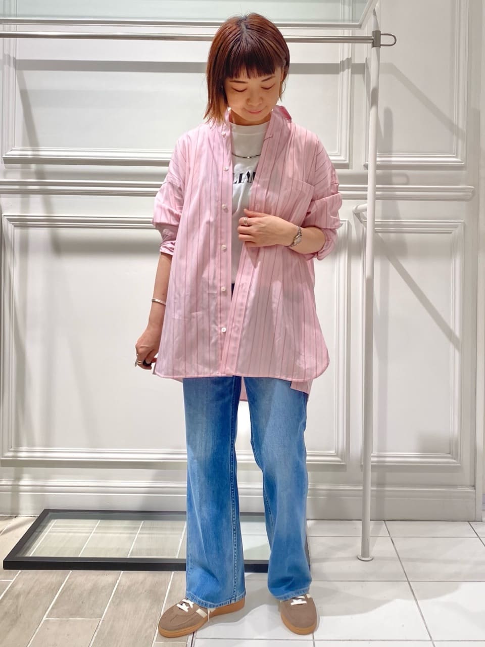 AKKOさんの「UNTITLED｜【TICCA】スクエアビッグシャツ」を使ったコーディネート