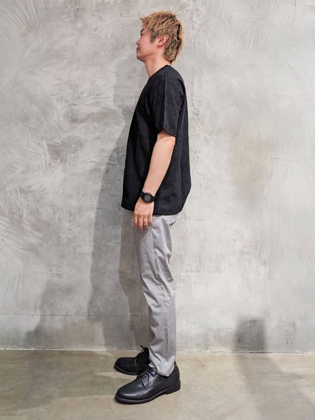 daiさんの「THE SHOP TK｜パターンジャカード半袖Tシャツ【洗濯機OK】」を使ったコーディネート