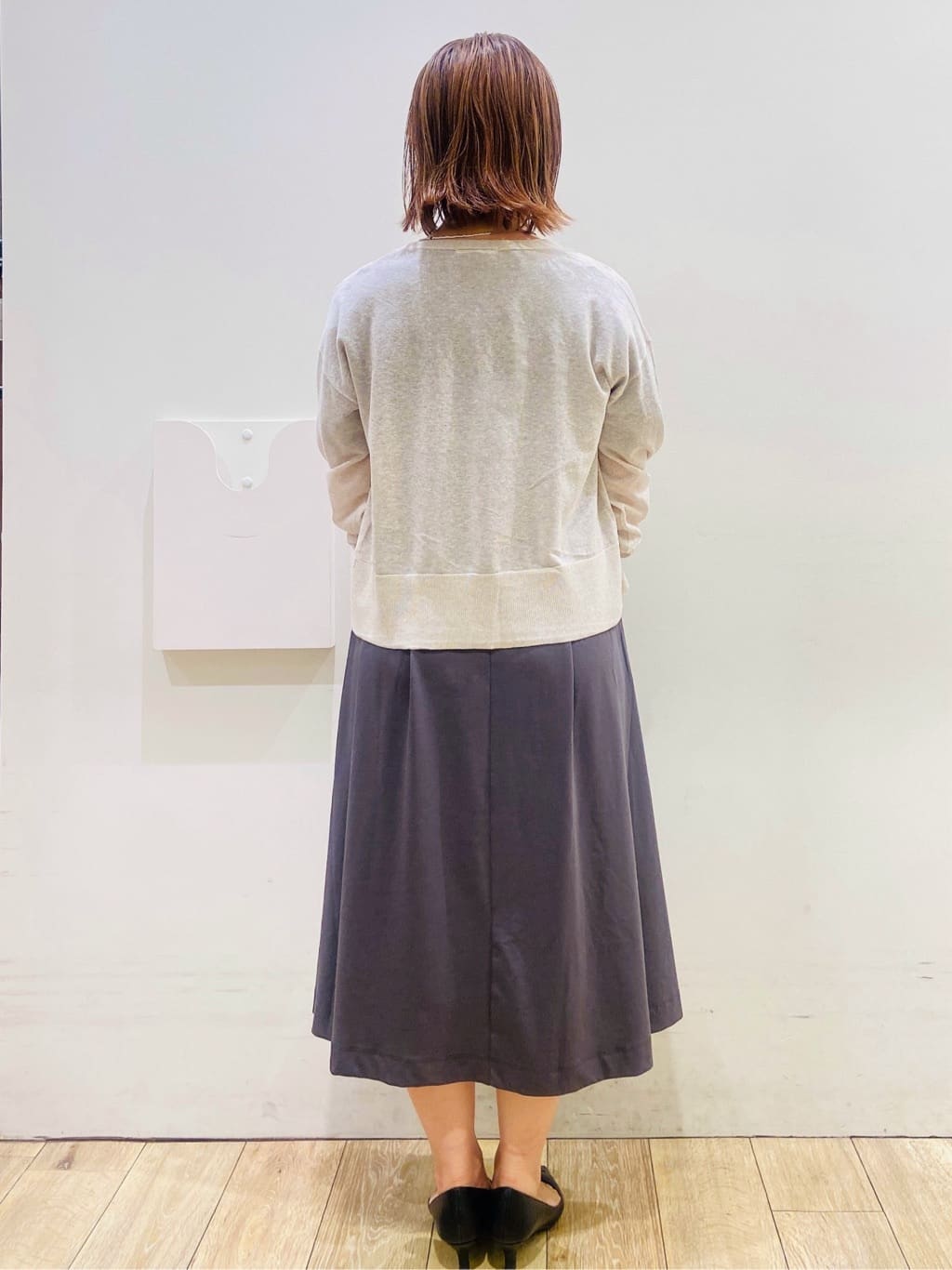 YUKOさんの「index｜《5色展開》コンパクトショートカーディガン【洗濯機洗い可】」を使ったコーディネート
