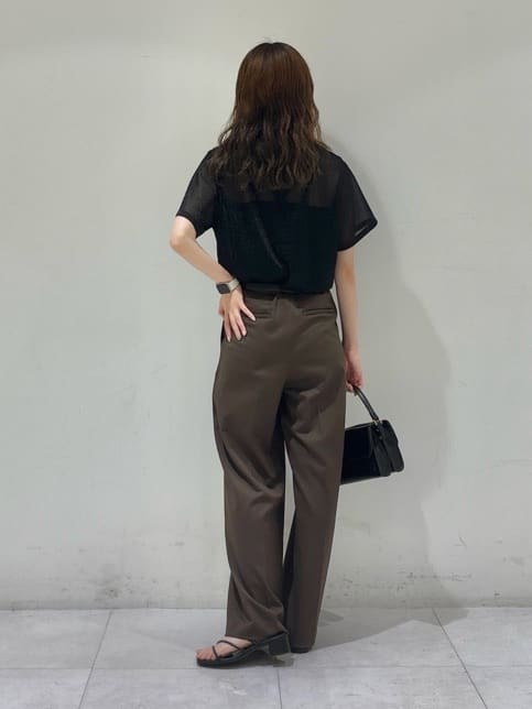 kyokaさんの「UNTITLED｜【洗える】ラメシアーTシャツ」を使ったコーディネート