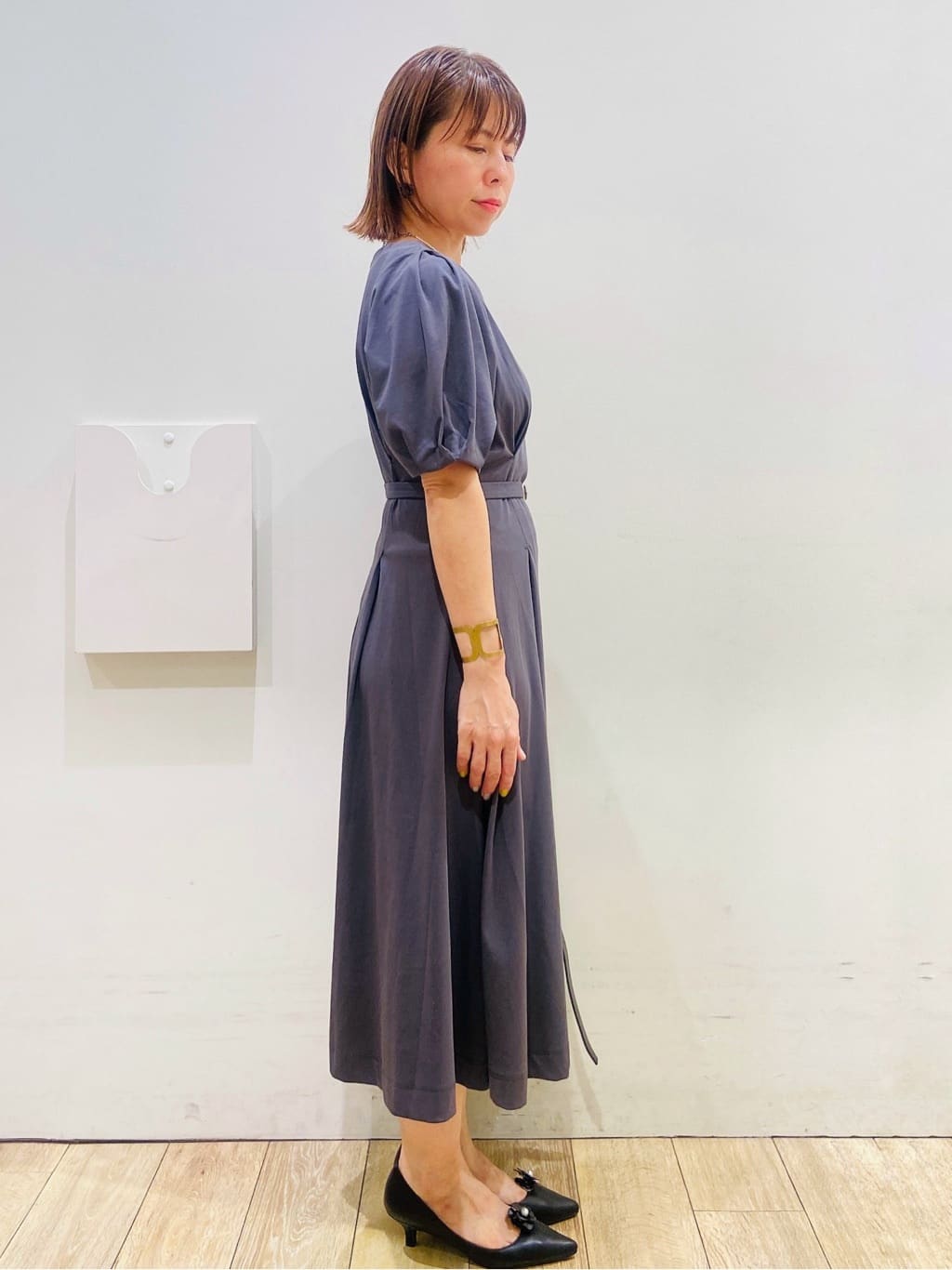YUKOさんの「index｜《5色展開》コンパクトショートカーディガン【洗濯機洗い可】」を使ったコーディネート