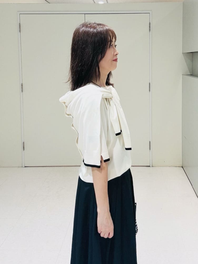 makiさんの「UNTITLED｜【アンサンブル可/薄手】ベーシッククルーネックカーディガン」を使ったコーディネート