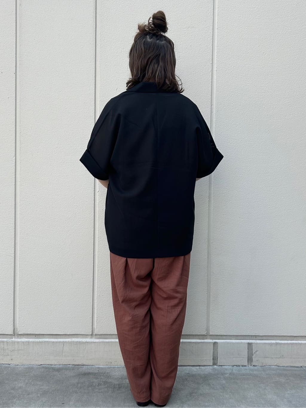 naomiさんの「OPAQUE.CLIP｜《Can Cam掲載》麻混ベルト付きオールインワン【洗濯機洗い可】」を使ったコーディネート