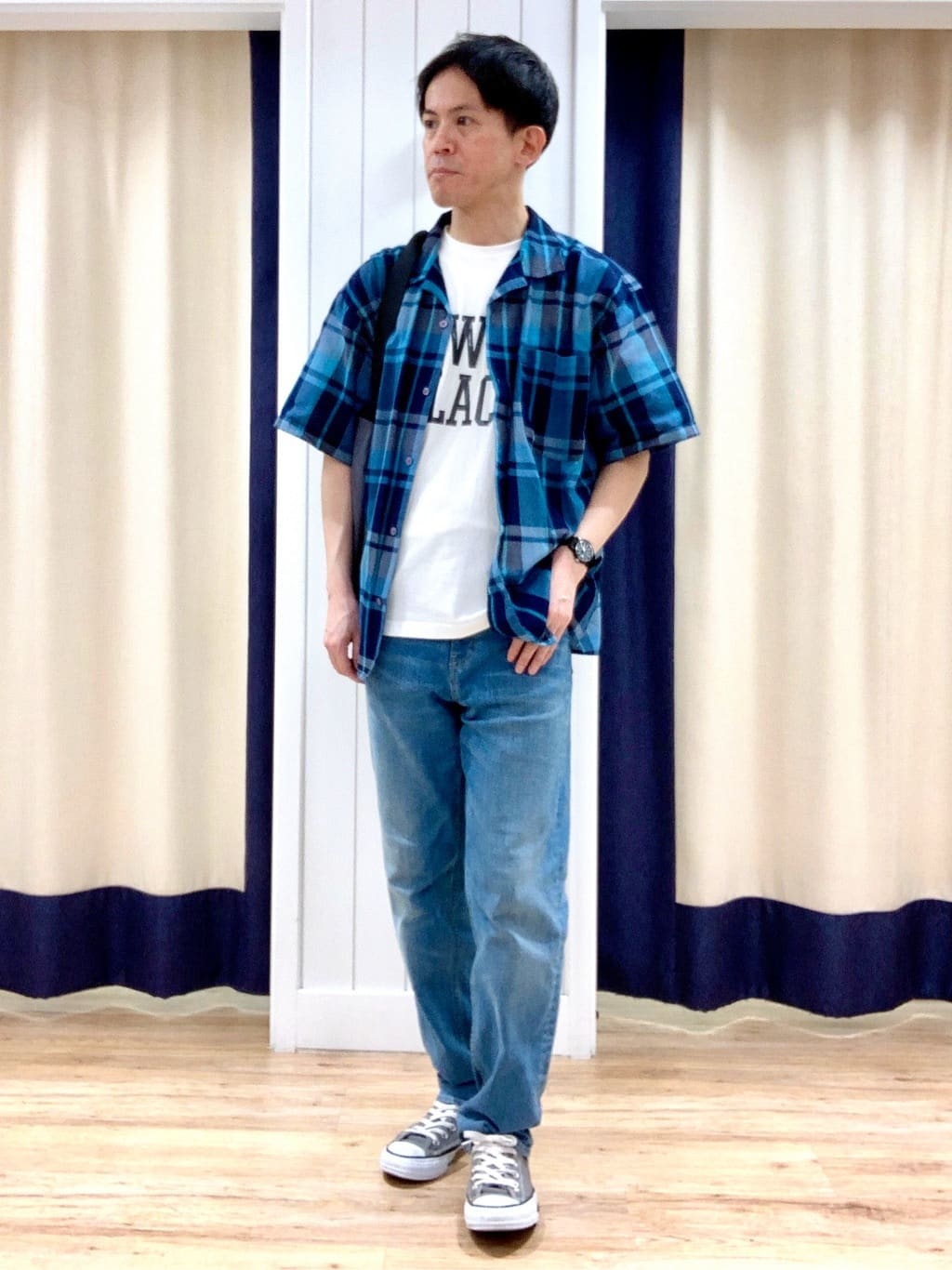 Takaさんの「Dessin｜【洗える】オーガニックコットン ロゴプリントTシャツ」を使ったコーディネート