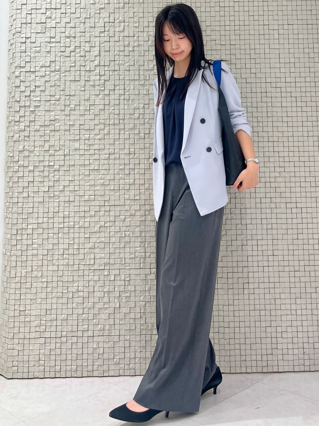 ナツキさんの「INDIVI｜【着る日傘／遮熱／UVケア】ダブルジャケット」を使ったコーディネート