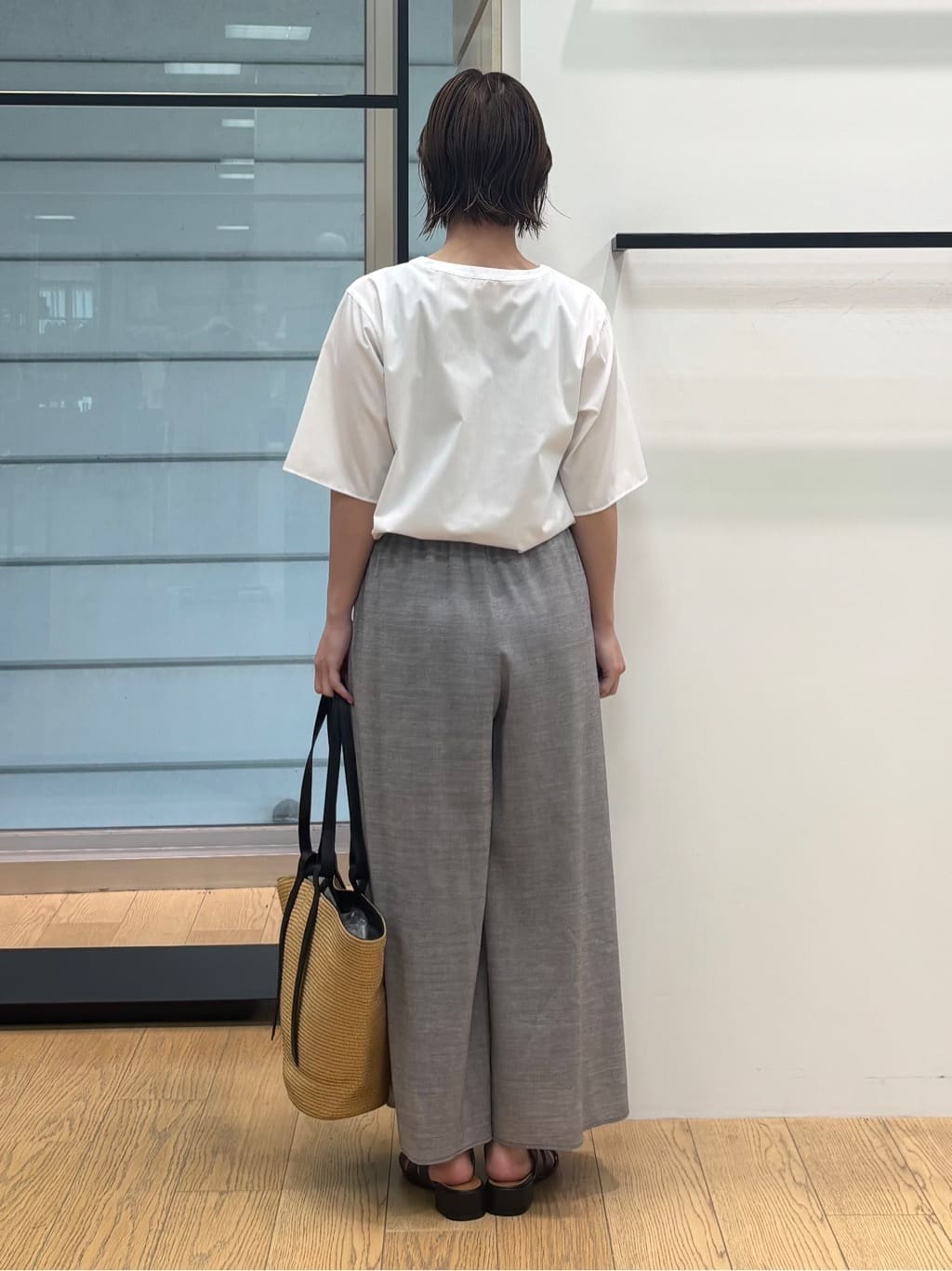 asamiさんの「INDIVI｜【洗える】胸元タックフリルブラウス」を使ったコーディネート