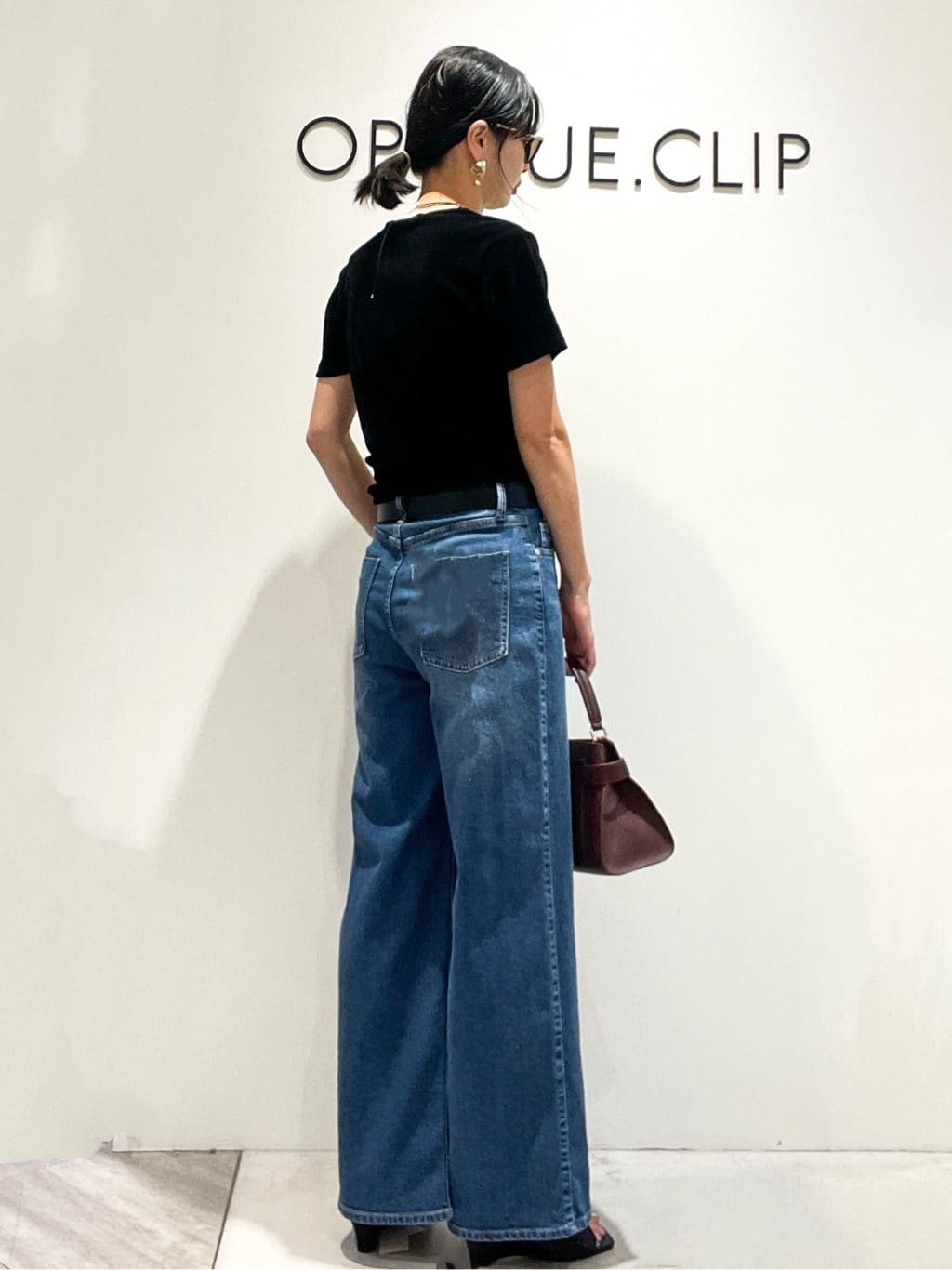 あいさんの「OPAQUE.CLIP｜フロッキーチュールTシャツ【洗濯機洗い可】」を使ったコーディネート
