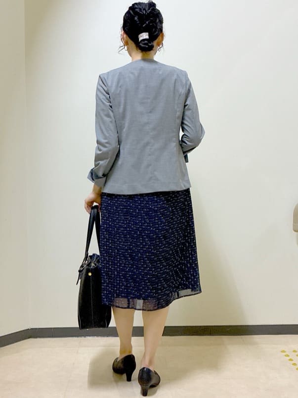  beni_gingerさんの「Reflect｜【WEB先行カラーあり／マシンウォッシュ可／ナローベルト付き】オフボディツイードチェックワンピース」を使ったコーディネート