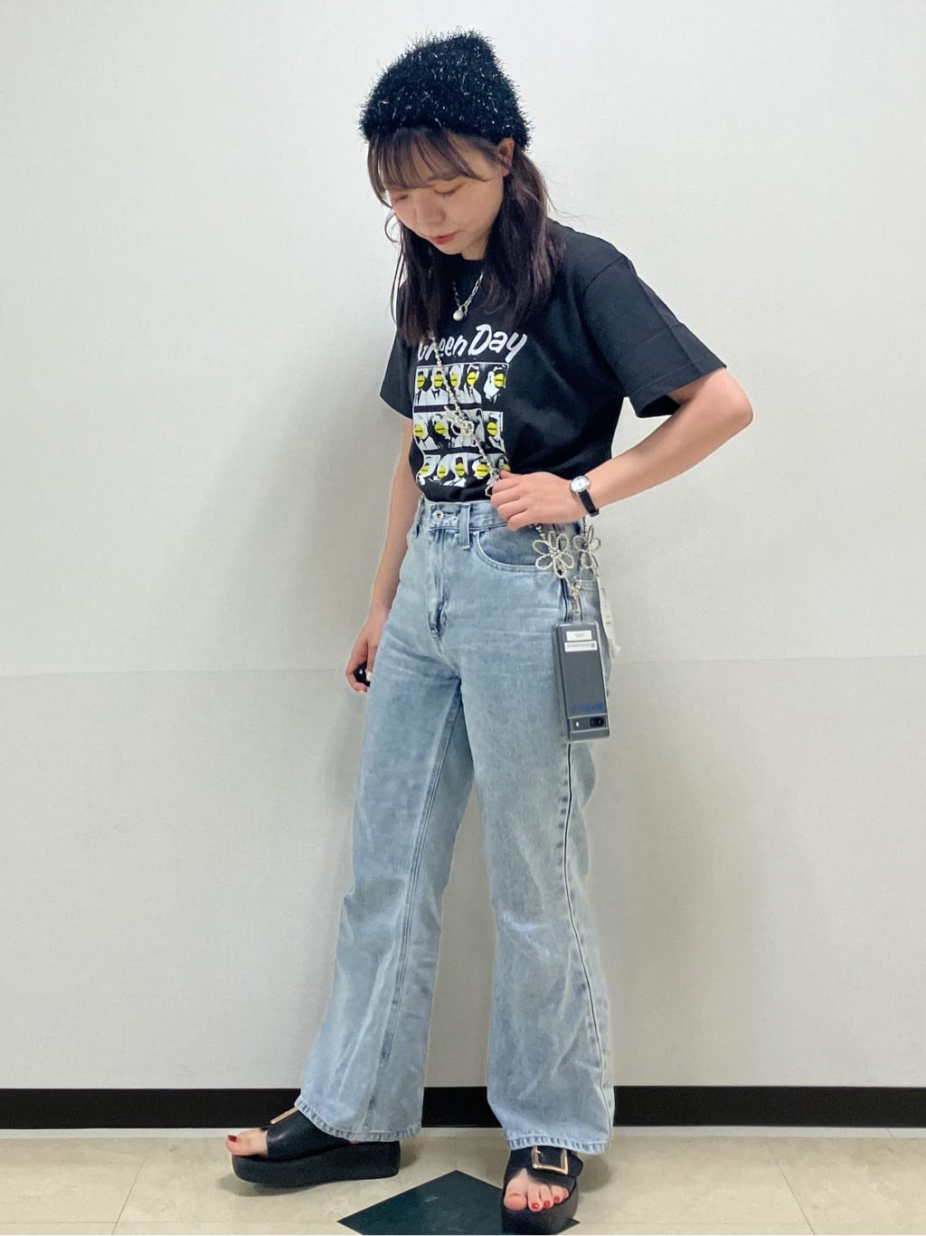 MAYUKIさんの「index｜ロックTシャツ別注アソート【GREEN DAY／METALLICA／THE BEATLES】」を使ったコーディネート