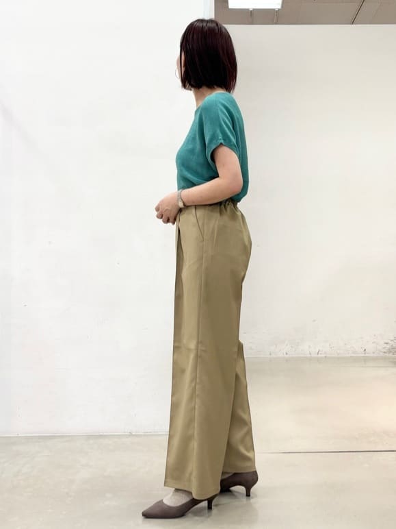 fujiさんの「THE SHOP TK｜【6色展開】さらさらフレンチニット【毛玉になりにくい/洗濯機OK】」を使ったコーディネート