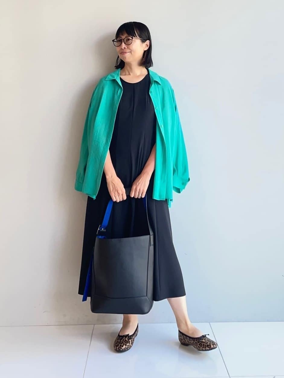 murayamaさんの「INDIVI｜【美シルエット】ノースリーブワンピース」を使ったコーディネート