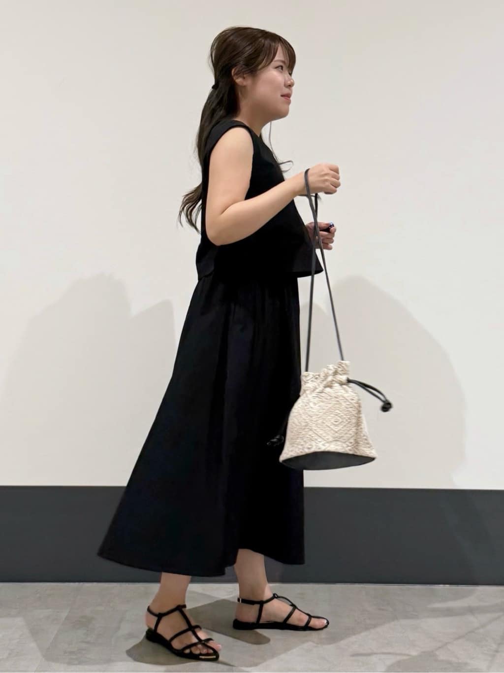 macchaさんの「THE SHOP TK｜ドッキングワンピース【接触冷感/撥水/UVカット/洗濯機OK】」を使ったコーディネート