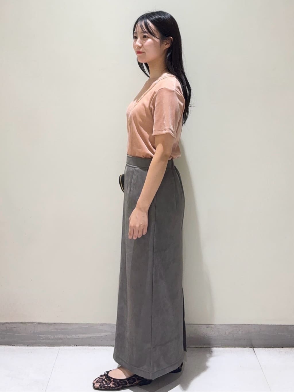 きみさんの「OPAQUE.CLIP｜フロッキーチュールTシャツ【洗濯機洗い可】」を使ったコーディネート