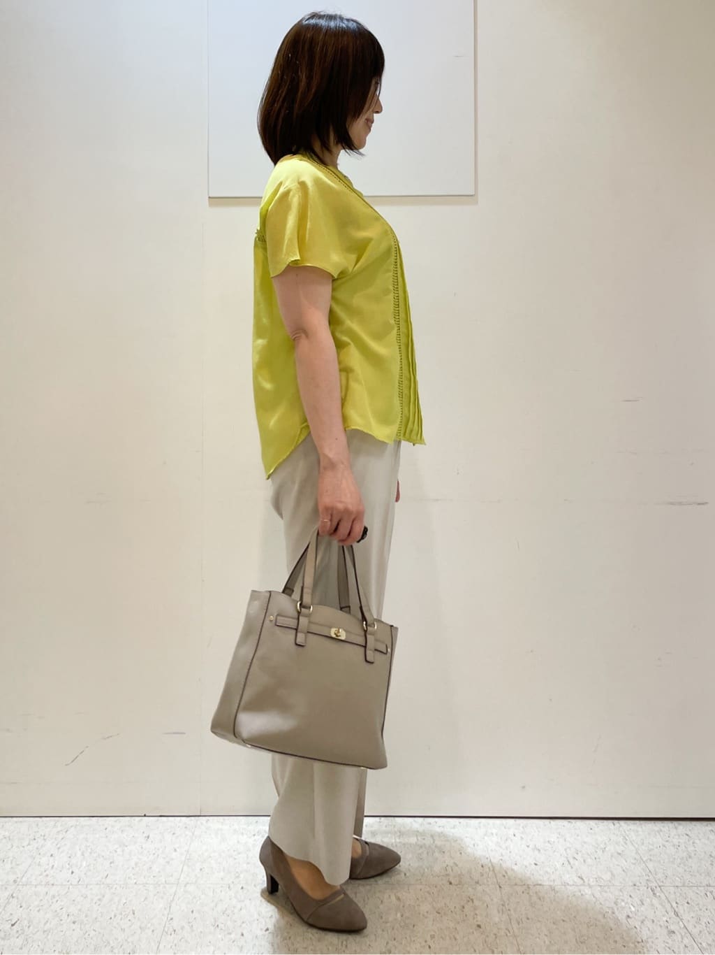 めいさんの「Reflect｜【マシンウォッシュ可】リネンライクフレアパンツ」を使ったコーディネート