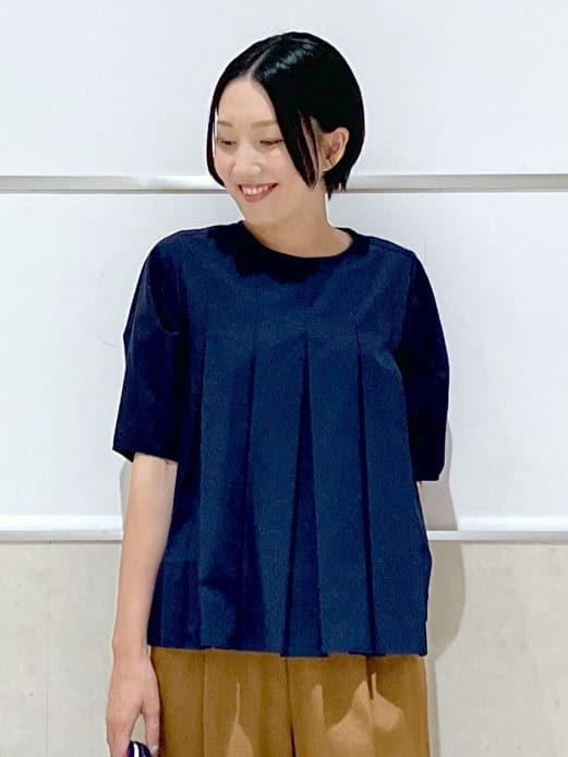 eriko さんの「Dessin｜【洗える】タックデザインブラウス」を使ったコーディネート