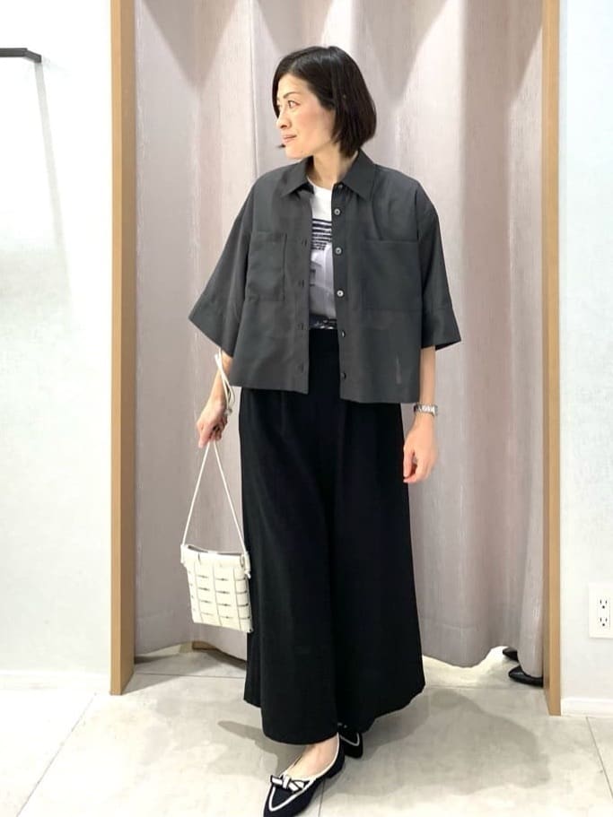ちーさんの「UNTITLED｜【洗える！快適！】リサイクルニットリボンパンプス」を使ったコーディネート