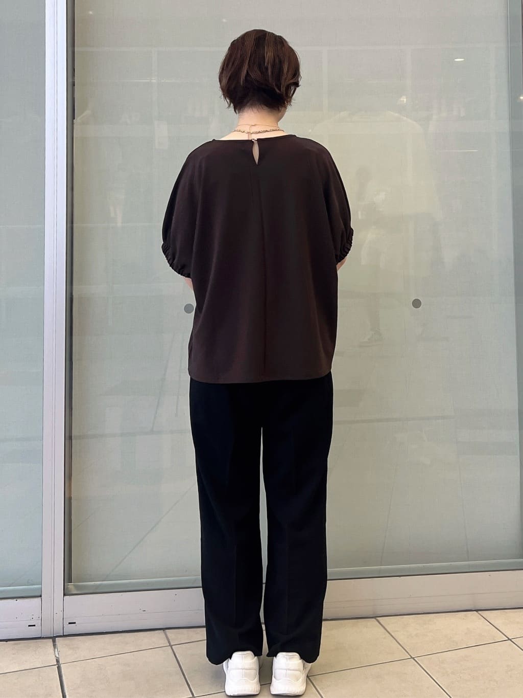 yo-koさんの「OPAQUE.CLIP｜ギャザードルマンスリーブトップス【UV／吸水速乾／洗濯機洗い可】」を使ったコーディネート