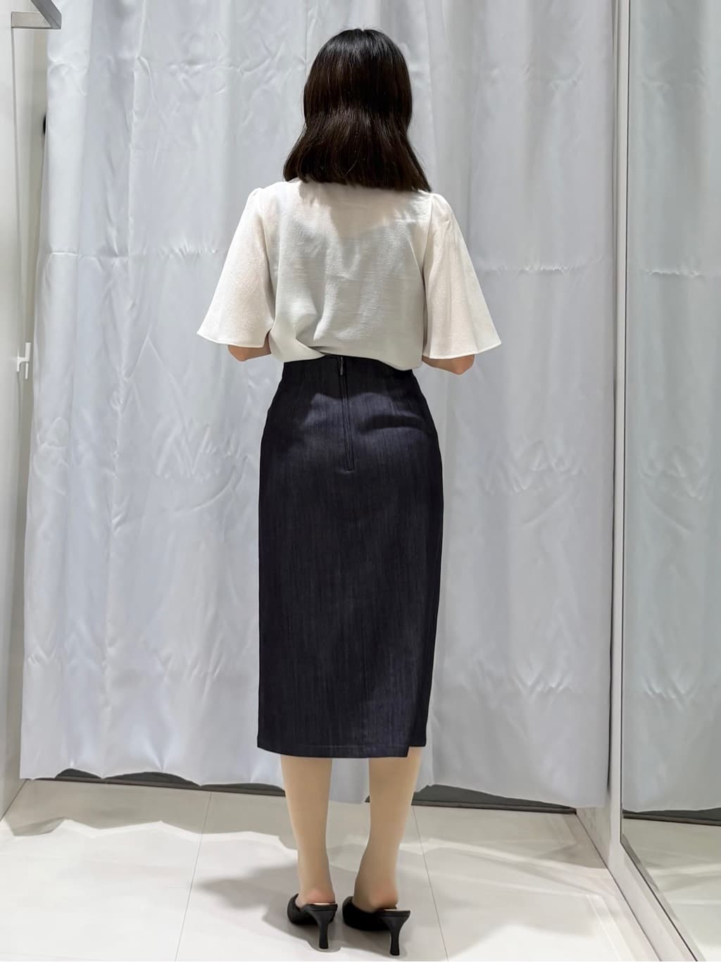 みさきさんの「COUP DE CHANCE｜◆【手洗い可／日本製】ボウタイブラウス」を使ったコーディネート