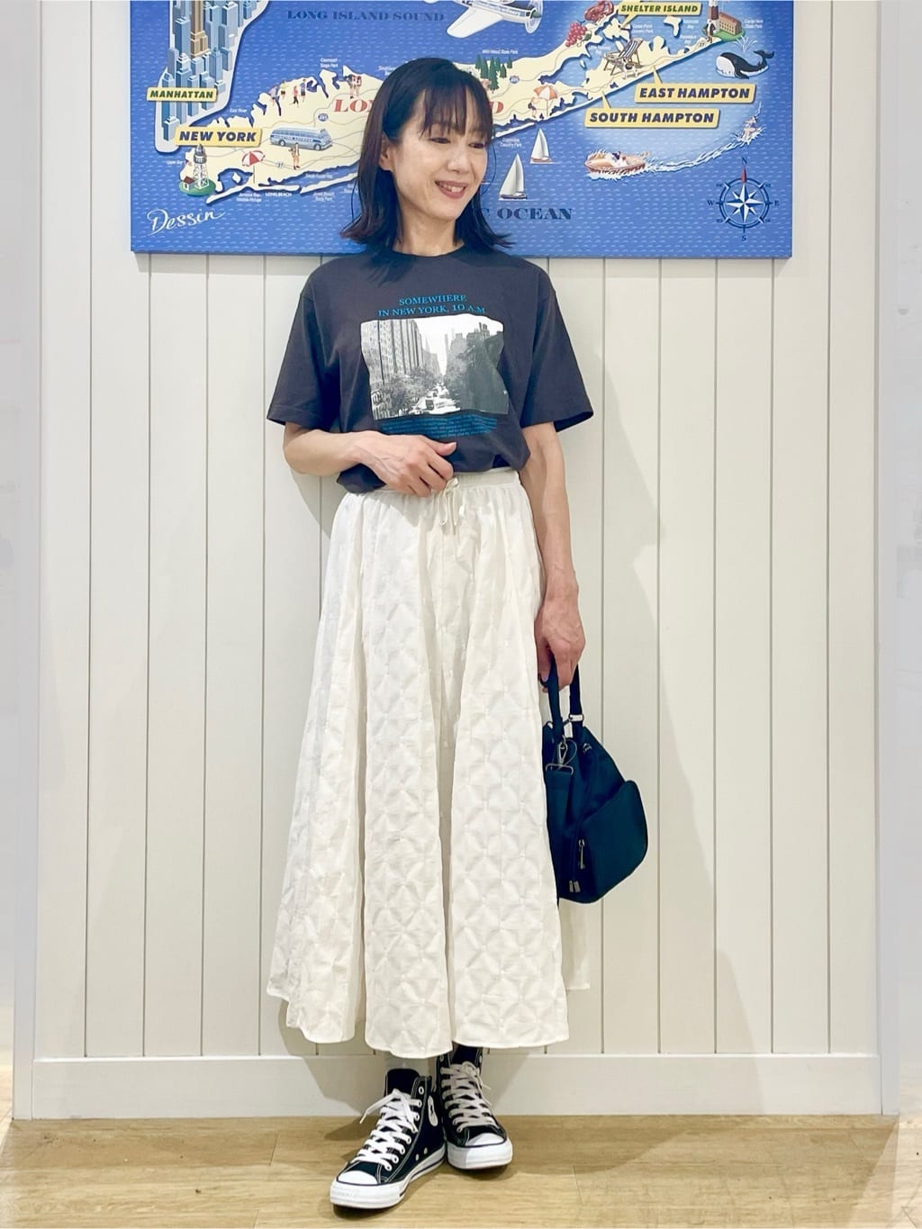 uwatokoさんの「Dessin｜【ユニセックス・洗える】オーガニックコットンロゴ入りTシャツ」を使ったコーディネート