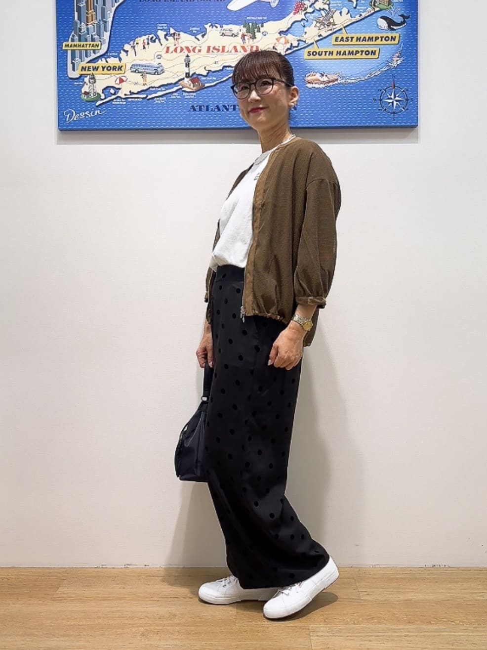 Yasucoさんの「Dessin｜【洗える】メッシュシアージャケット」を使ったコーディネート