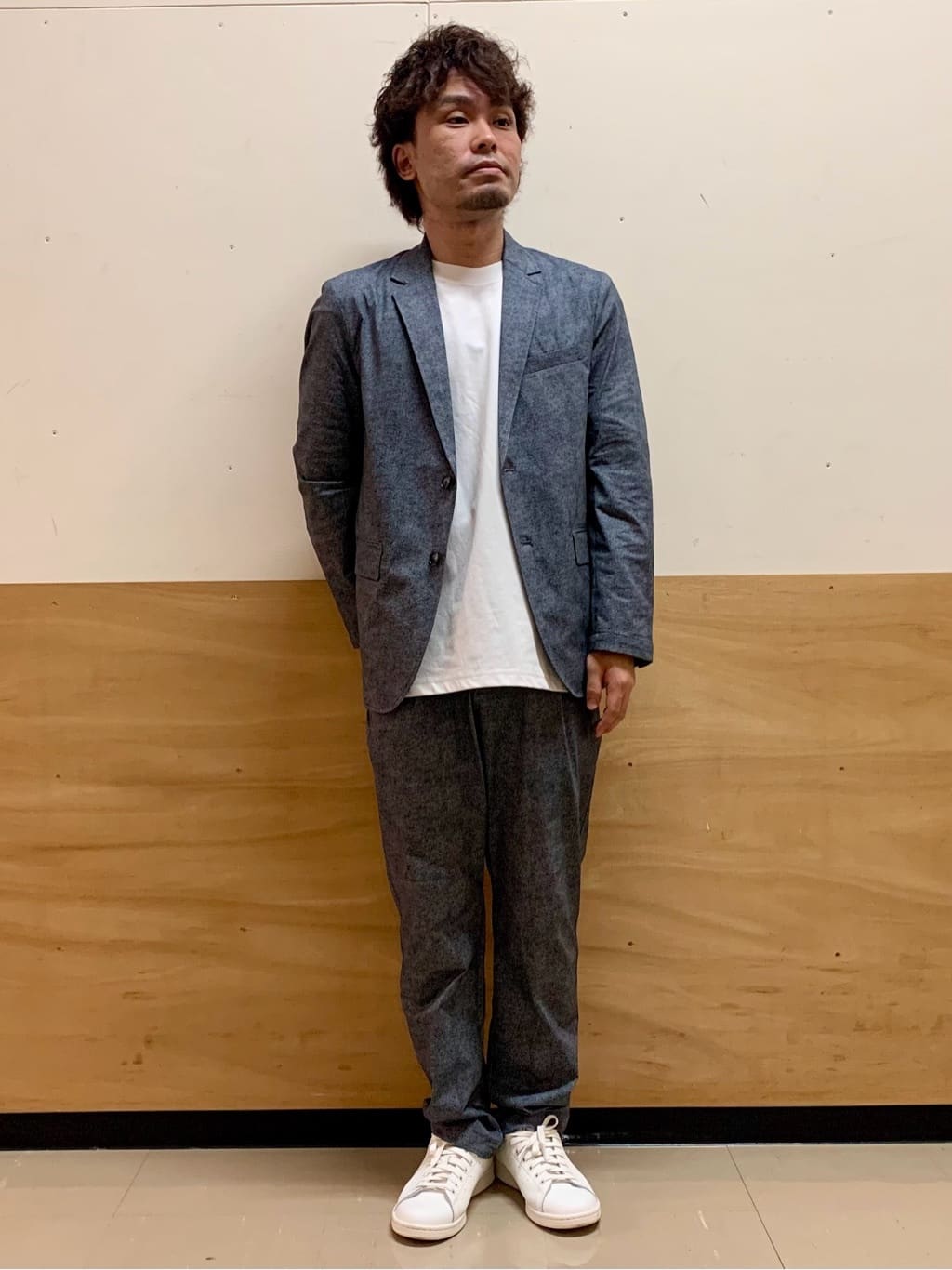 MATUさんの「THE SHOP TK｜スマートムーブメッシュバーズアイジャケット【軽量/洗濯機OK/セットアップ可】」を使ったコーディネート