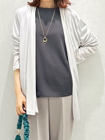 Miwaさんの「UNTITLED｜◆【接触冷感/UV機能/遮熱】ジャージカーディガン」を使ったコーディネート