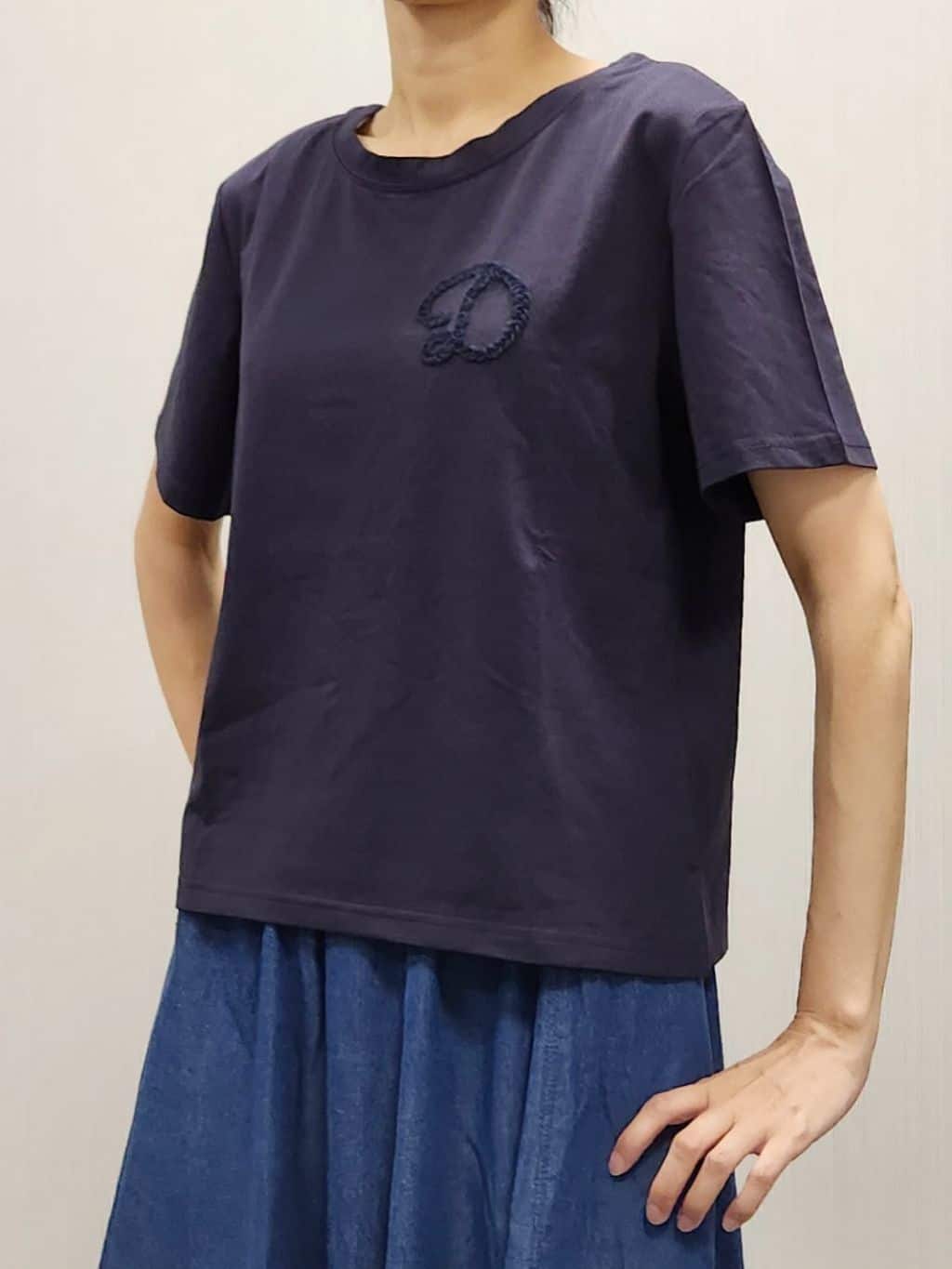 naraさんの「Dessin｜【洗える】チュール刺繍Tシャツ」を使ったコーディネート