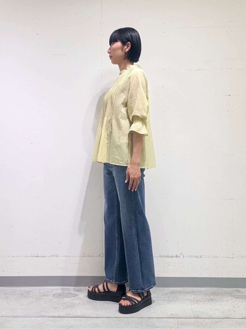 naoさんの「INDIVI｜【洗える/コットン】ピンタックシアーブラウス」を使ったコーディネート